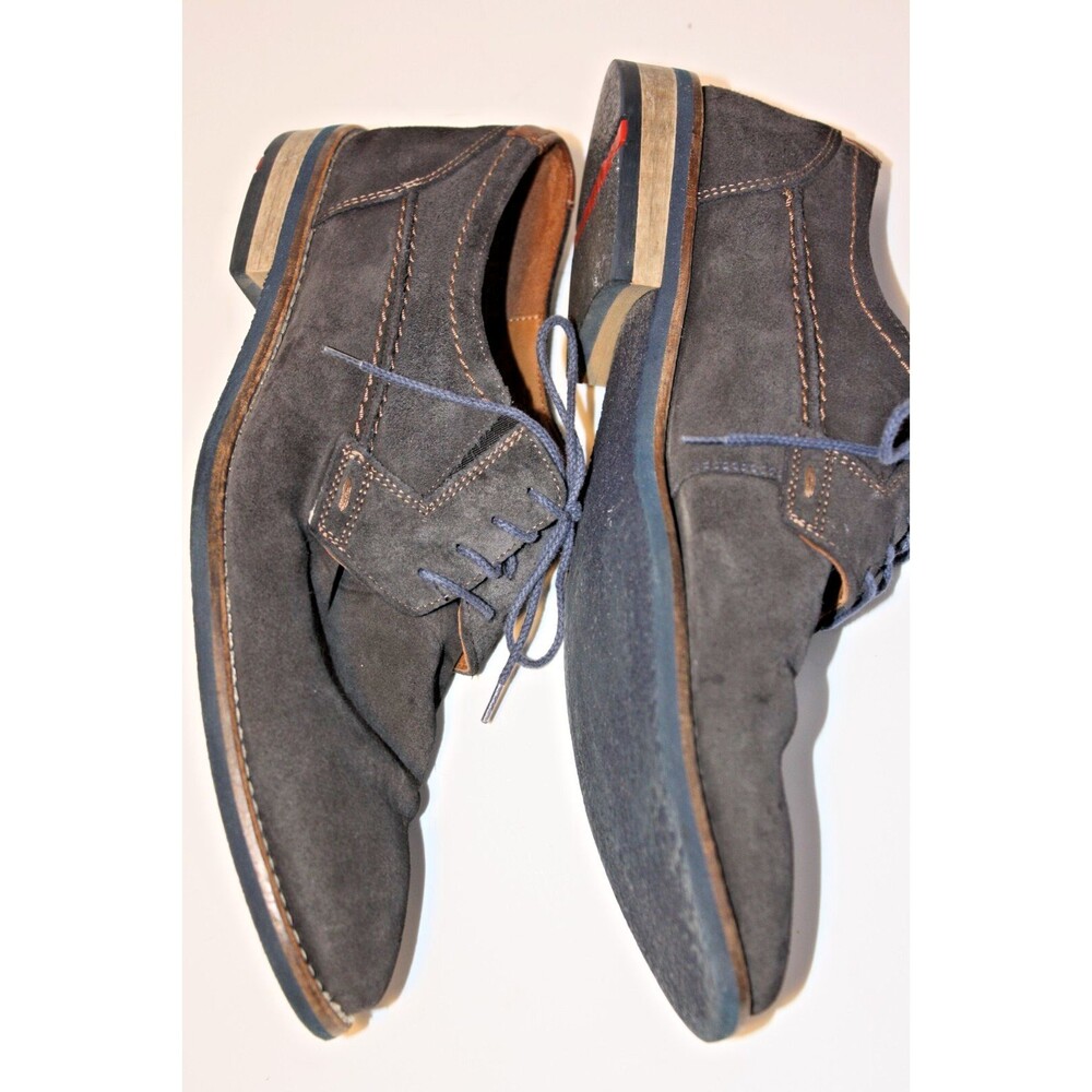 HEL by LLOYD Blue Suede Shoes Mens sz 9 Made in Germany Casual Work - Picture 7 of 14